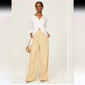 Favorite Daughter The Margaret Pants Revolve Sz 8 New Tags Orig $278 *Smudge Hem